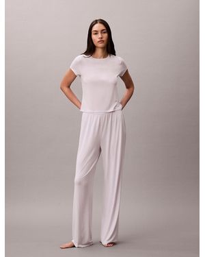 Calvin Klein Soft Modal Pyjama Trousers - Grey
