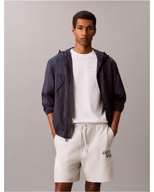 Calvin Klein Calvin Klein Terry 1989 Logo Graphic Pull-On Shorts - Multicolor