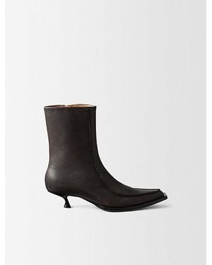 Calvin Klein Jodi Leather Loafer Boot - White