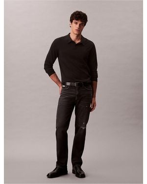 Calvin Klein Standard Straight Fit Jeans - Multicolor