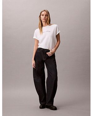 Calvin Klein Jeans Relaxed Script Logo T-Shirt - Multicolour