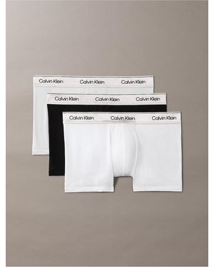 Calvin Klein 3 Pack Trunks - Metallic