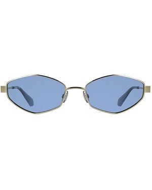 Calvin Klein Modified Rectangle Sunglasses - Blue