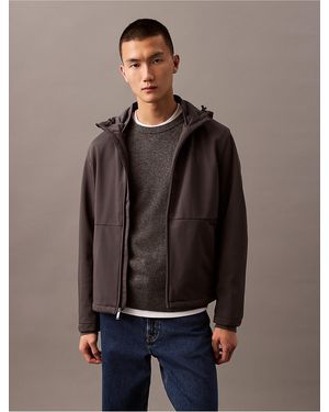 Calvin Klein Lined Soft Shell Jacket - Gray