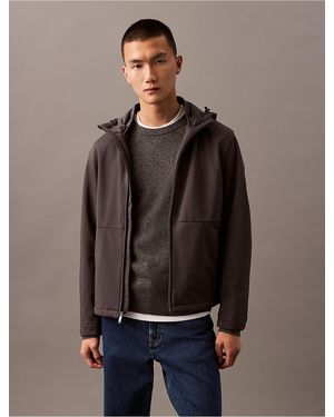 Calvin Klein Lined Soft Shell Jacket - Gray