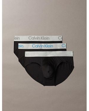 Calvin Klein Pack de 3 slips - Micro Stretch - Gris