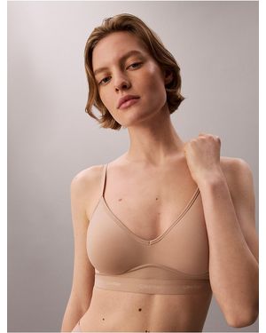 Calvin Klein Form To Body Gel Wire Lift Bralette - Brown