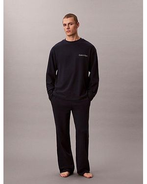 Calvin Klein Pyjama Met Broek - Blauw