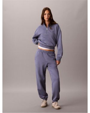 Calvin Klein Calvin Klein Monogram Logo Sweatpants - Purple