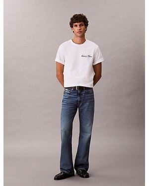 Calvin Klein Jeans Embroidered Logo T-Shirt - Blue