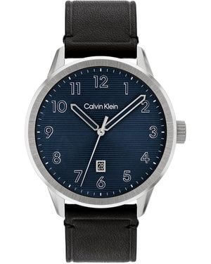 Calvin Klein Minimalistic Pilot Watch - Blue