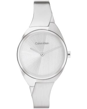 Calvin Klein Dynamic Bangle Watch - Gray