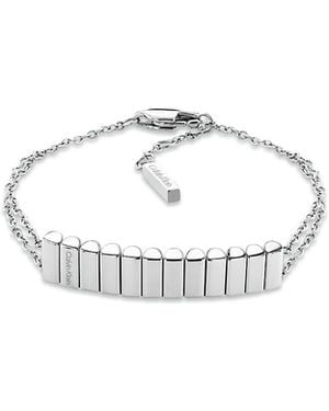 Calvin Klein Curved Pebble Bracelet - White