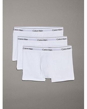 Calvin Klein 3 Pack Trunks - Modern Cotton - White