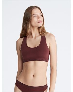 Calvin Klein Icon Seamless Unlined Bralette - Red