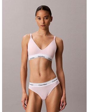 Calvin Klein Maternity Bralette Icon Cotton Modal - Purple