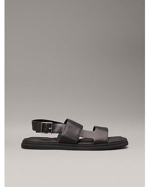 Calvin Klein Sandalen Aus Leder - Grau