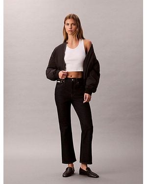 Calvin Klein Jeans Cropped High Rise Flared - Multicolor