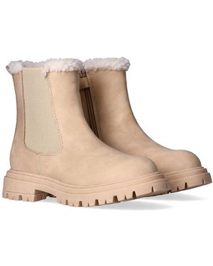 Calvin Klein Kids Easy-Zip Sherpa Chelsea Boots - Natural