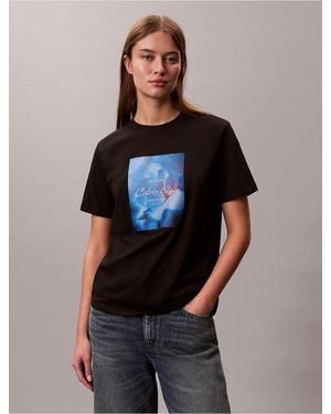 Calvin Klein Calvin Klein Arch Logo Graphic Boxy T-Shirt - Black