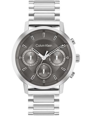 Calvin Klein Stainless Steel Multifunction Watch - Grey