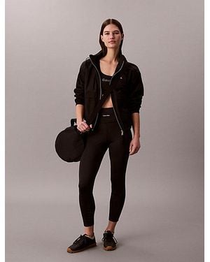 Calvin Klein Sport Quick Dry High Rise 7 8 Gym Leggings - Black