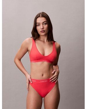 Calvin Klein Bralette Bikinitop - Rood