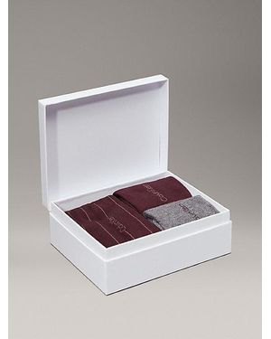 Calvin Klein Pack de 3 pares de calcetines de deporte en set de regalo - Marrón