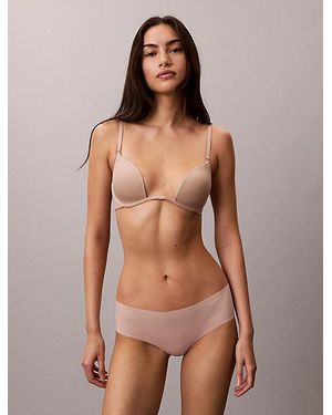 Calvin Klein Lage Plunge Bh - Naturel