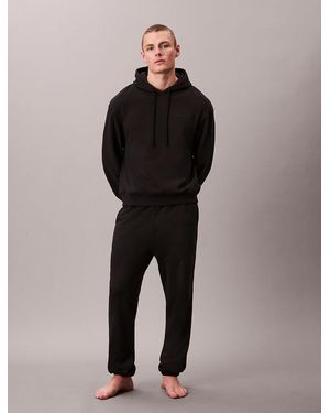 Calvin Klein Cotton Terry Blend Lounge Joggers - Black