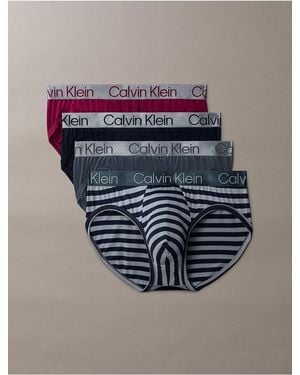 Calvin Klein Chromatic 4-Pack Hip Brief - Blue