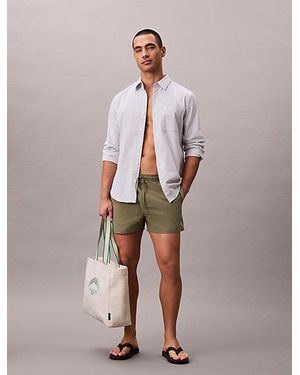 Calvin Klein Korte Zwemshort Met Trekkoord - Meerkleurig