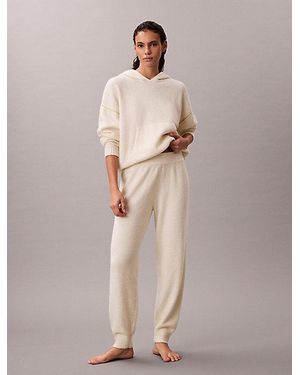 Calvin Klein Plush Terry Lounge Joggers Ultra Soft Plush - Natural