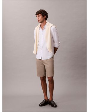Calvin Klein Refined Stretch Tailored Shorts - Multicolor