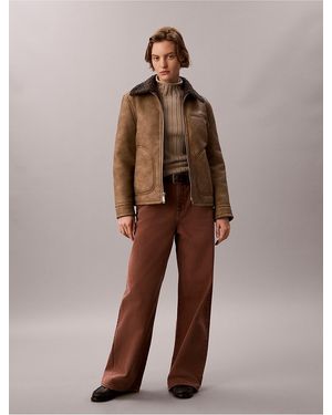 Calvin Klein Calvin Klein Wide Leg Jeans - Brown