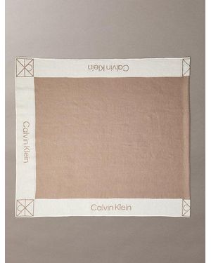 Calvin Klein Linen Blen Pareo Wrap Scarf - Natural