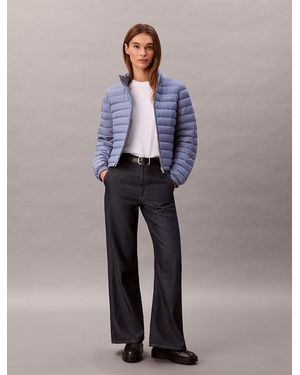 Calvin Klein Ultra Lightweight Down Puffer Jacket - Purple