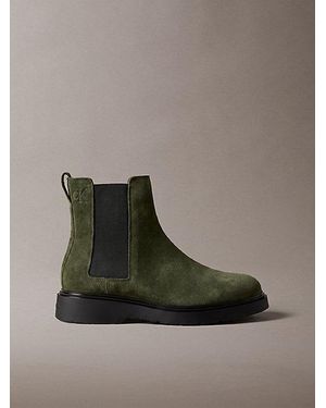 Calvin Klein Jeans Suede Lug Chelsea Boots - Brown
