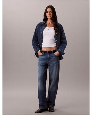 Calvin Klein Calvin Klein 90S Straight Temperature Regulating Jeans - Blue