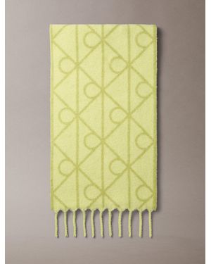 Calvin Klein Sciarpa Con Logo Caldo - Giallo