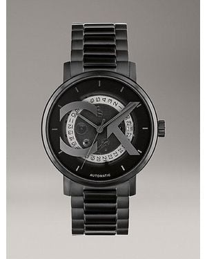 Calvin Klein Automatisch Horloge Met Skelet Wijzerplaat - Grijs