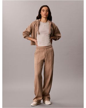 Calvin Klein Calvin Klein Logo Tape Fleece Sweatpants - Brown