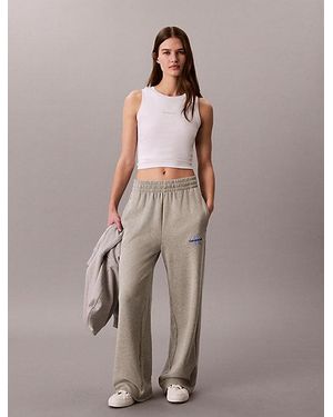 Calvin Klein Sport Soft Cotton Terry Blend Joggers - Brown