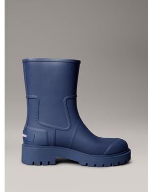 Calvin Klein Waterproof Flexible Lug Sole Rainboots - Blue