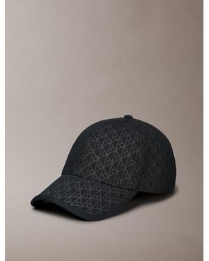 Calvin Klein Casquette Réglable En Sergé De Coton Avec Logo Emblématique - Noir