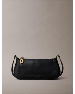 Calvin Klein Long Zip Crossbody Bag - Gray