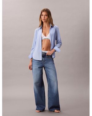 Calvin Klein Wide Leg Jeans - Blue