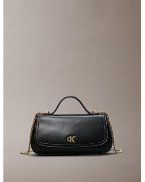Calvin Klein Monogram Logo Hardware Tote Bag - Grey