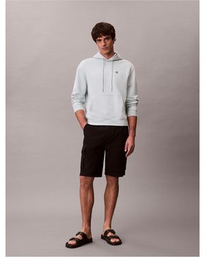 Calvin Klein Jeans Comfort Cotton Cargo Shorts - Brown
