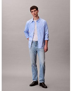 Calvin Klein Jeans Straight Standard - Azul